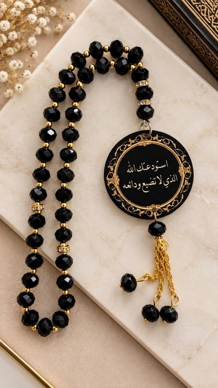 مسبحة مع تعلقية طباعة صور او كتابة
